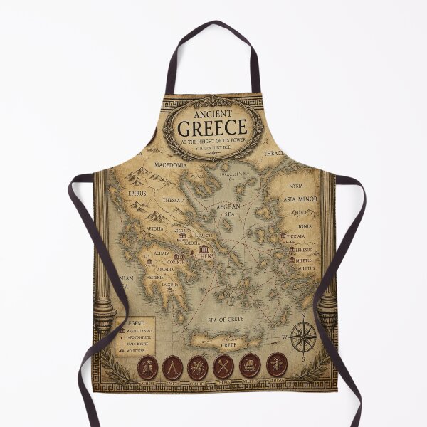 Item preview, Ancient Greece Antique Collector's Map Poster Print designed and sold by SunnyDesign82.