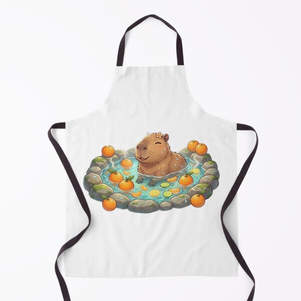 Item preview, Capybara Relaxing in Citrus Hot Spring designed and sold by GrzywaM.