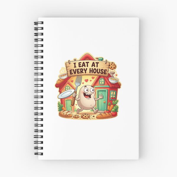 Item preview, I Eat At Every House Funny Cartoon Sticker designed and sold by Imaginarium of Chaos falcon88 .