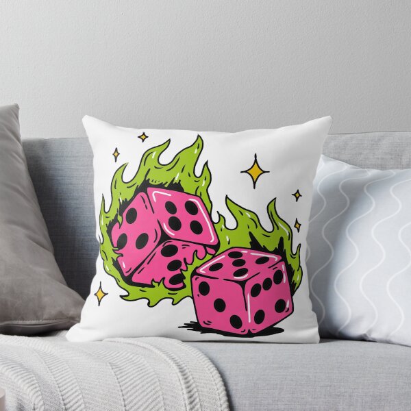 Item preview, neon flamy dice designed and sold by omny-studio.