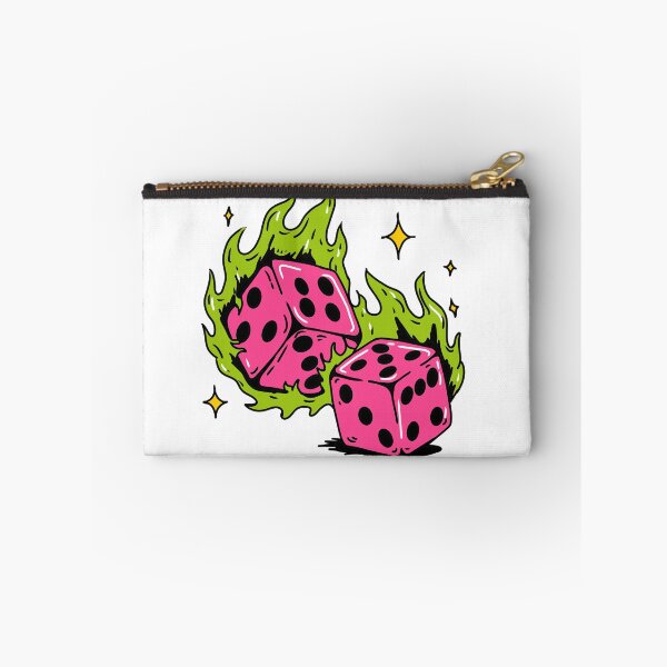 Item preview, neon flamy dice designed and sold by omny-studio.