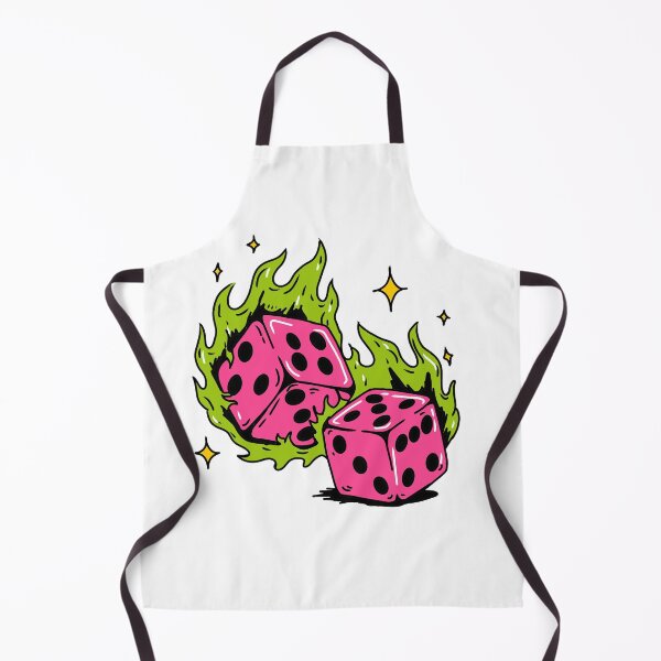 Item preview, neon flamy dice designed and sold by omny-studio.