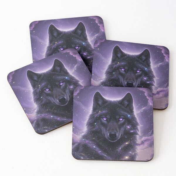 Item preview, Cosmic Galaxy Wolf | Purple Space Fantasy designed and sold by RkskArt.