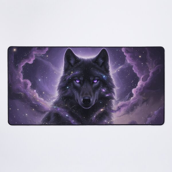 Item preview, Cosmic Galaxy Wolf | Purple Space Fantasy designed and sold by RkskArt.