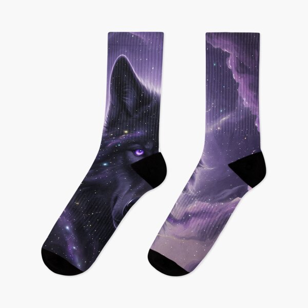 Item preview, Cosmic Galaxy Wolf | Purple Space Fantasy designed and sold by RkskArt.