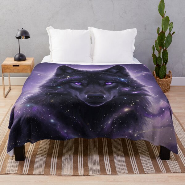 Item preview, Cosmic Galaxy Wolf | Purple Space Fantasy designed and sold by RkskArt.