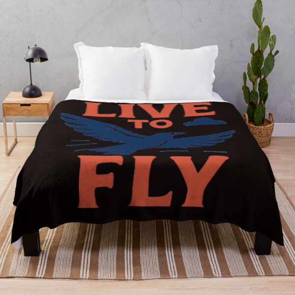 Item preview, Live to Fly – Inspirational Freedom Quote Design designed and sold by Nikoverse.