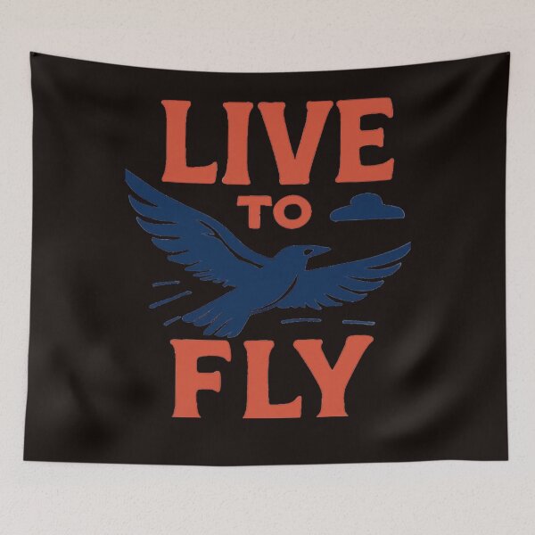 Item preview, Live to Fly – Inspirational Freedom Quote Design designed and sold by Nikoverse.