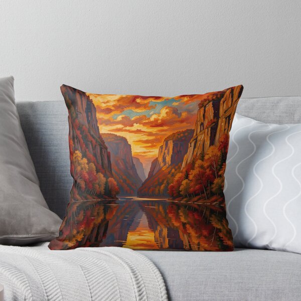Item preview, Sunset by the Lake in the Fall designed and sold by VoidVeilStudio.