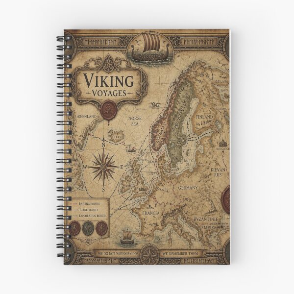 Item preview, Viking Antique Collector's Map Poster Print designed and sold by SunnyDesign82.