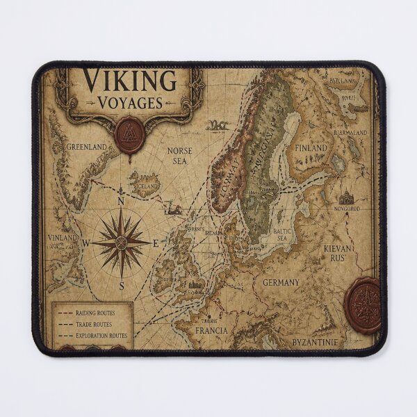 Item preview, Viking Antique Collector's Map Poster Print designed and sold by SunnyDesign82.