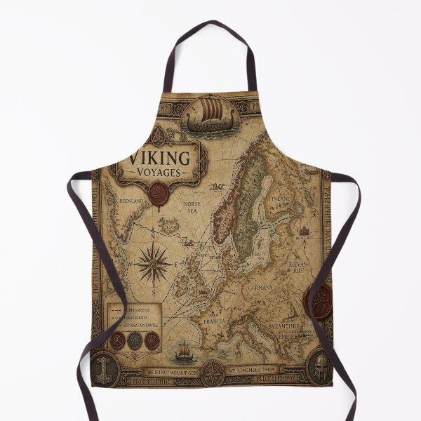 Item preview, Viking Antique Collector's Map Poster Print designed and sold by SunnyDesign82.