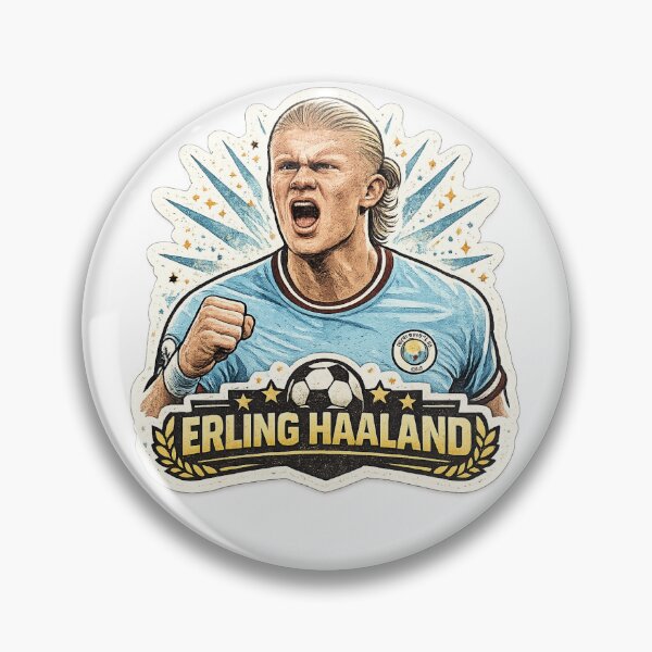 Item preview, Erling Haaland Football Sticker | Goal Machine Soccer Fan Art designed and sold by singhworldcr.