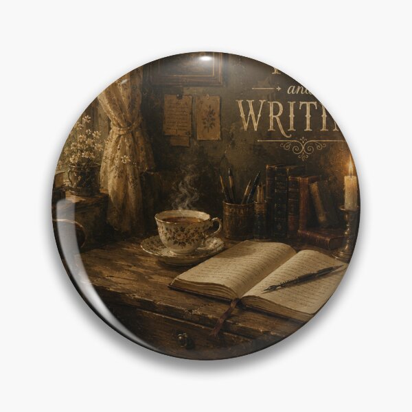 Item preview, Tea & Writing Vintage Cottagecore Botanical Design designed and sold by AMICO77.