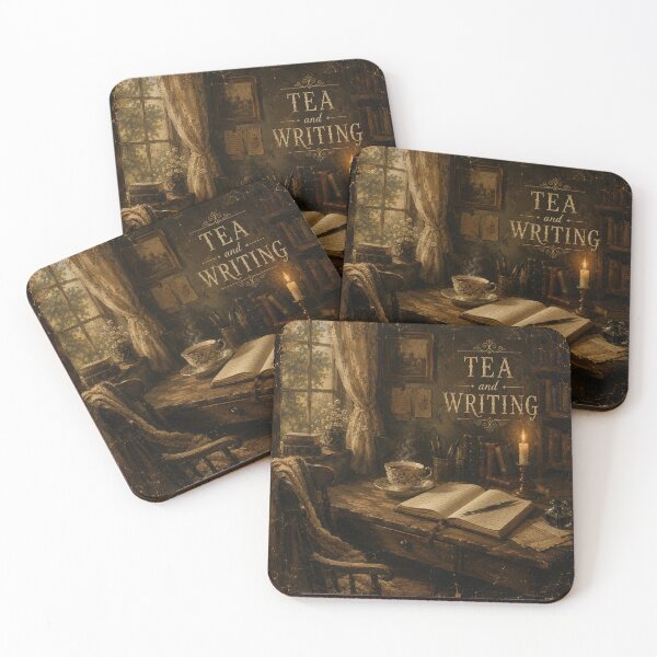 Item preview, Tea & Writing Vintage Cottagecore Botanical Design designed and sold by AMICO77.