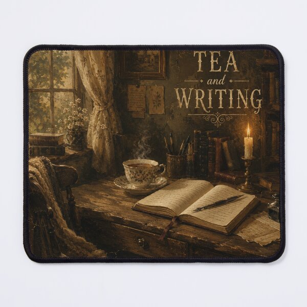 Item preview, Tea & Writing Vintage Cottagecore Botanical Design designed and sold by AMICO77.