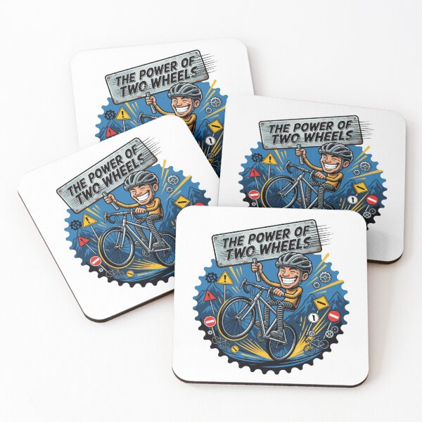 Item preview, The Power Of Two Wheels Cycling Sticker designed and sold by Imaginarium of Chaos falcon88 .