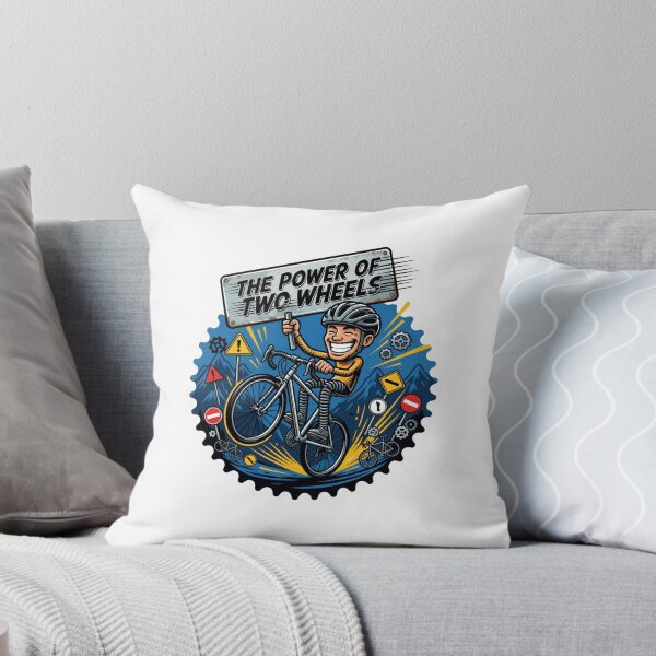 Item preview, The Power Of Two Wheels Cycling Sticker designed and sold by Imaginarium of Chaos falcon88 .