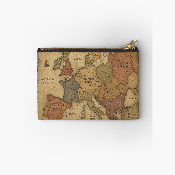 Artikelvorschau, Medieval Europe Antique Collector's Map Poster Print entworfen und verkauft von SunnyDesign82.
