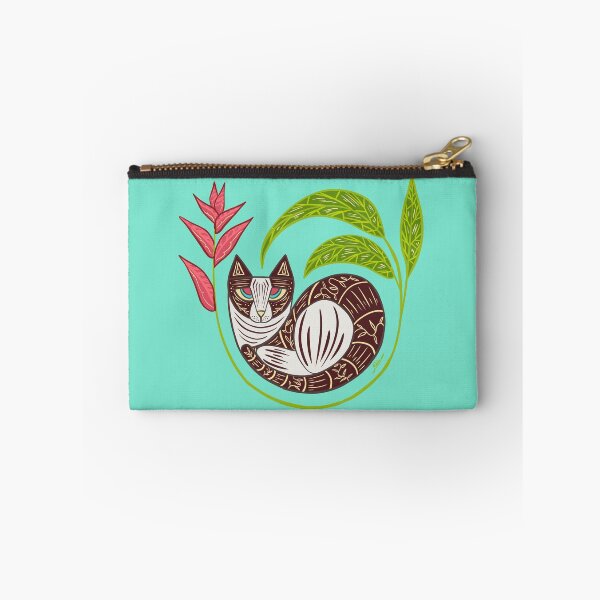 Item preview, Cat design with tropical flower designed and sold by Konopikyu.