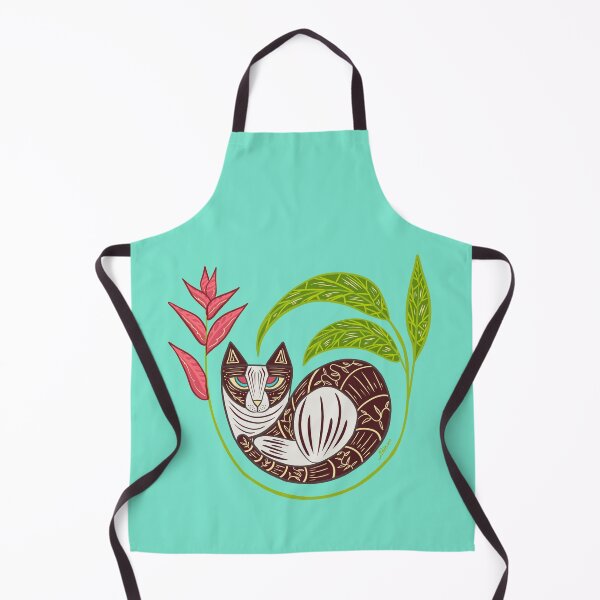 Item preview, Cat design with tropical flower designed and sold by Konopikyu.