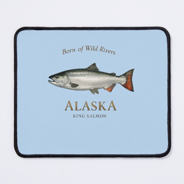 Item preview, Alaska State Fish Chinook Salmon Illustration designed and sold by taiche.