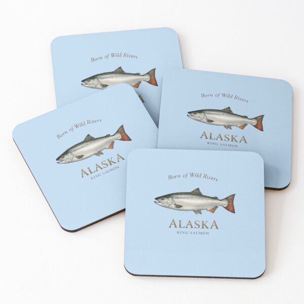 Item preview, Alaska State Fish Chinook Salmon Illustration designed and sold by taiche.