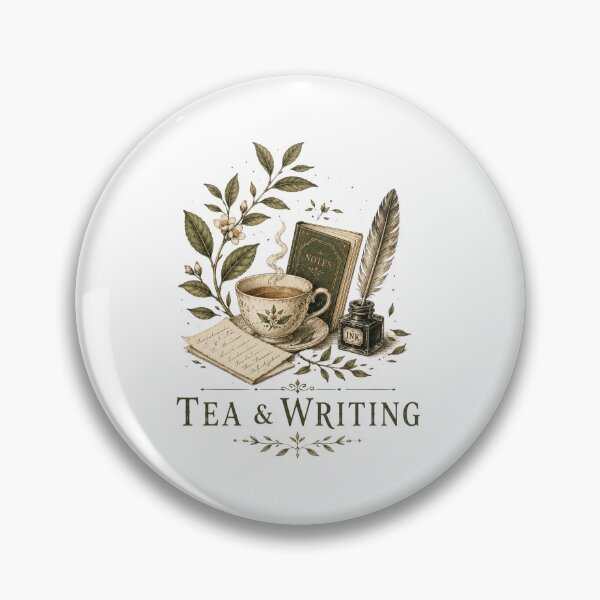 Item preview, Tea & Writing Vintage Cottagecore Botanical Design designed and sold by AMICO77.