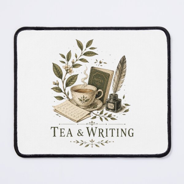 Item preview, Tea & Writing Vintage Cottagecore Botanical Design designed and sold by AMICO77.