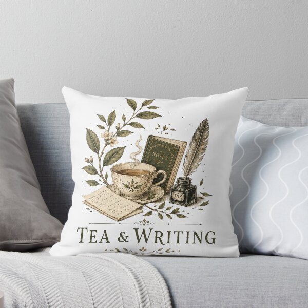 Item preview, Tea & Writing Vintage Cottagecore Botanical Design designed and sold by AMICO77.