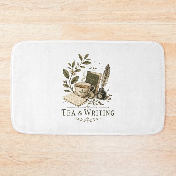 Item preview, Tea & Writing Vintage Cottagecore Botanical Design designed and sold by AMICO77.