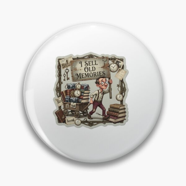 Item preview, I Sell Old Memories Vintage Sticker designed and sold by Imaginarium of Chaos falcon88 .