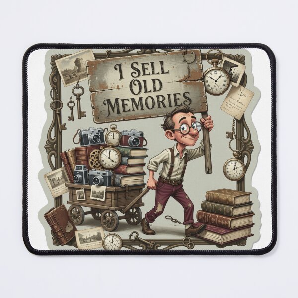 Item preview, I Sell Old Memories Vintage Sticker designed and sold by Imaginarium of Chaos falcon88 .