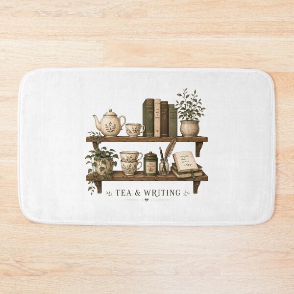 Item preview, Tea & Writing Vintage Cottagecore Botanical Design designed and sold by AMICO77.