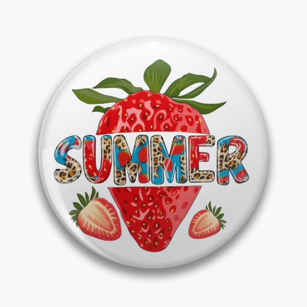 Item preview, Summer Strawberry Leopard Print Graphic Design designed and sold by Palette & Hue.