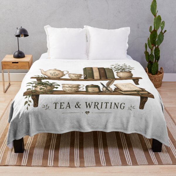 Item preview, Tea & Writing Vintage Cottagecore Botanical Design designed and sold by AMICO77.