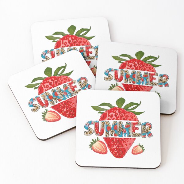 Item preview, Summer Strawberry Leopard Print Graphic Design designed and sold by Palette & Hue.