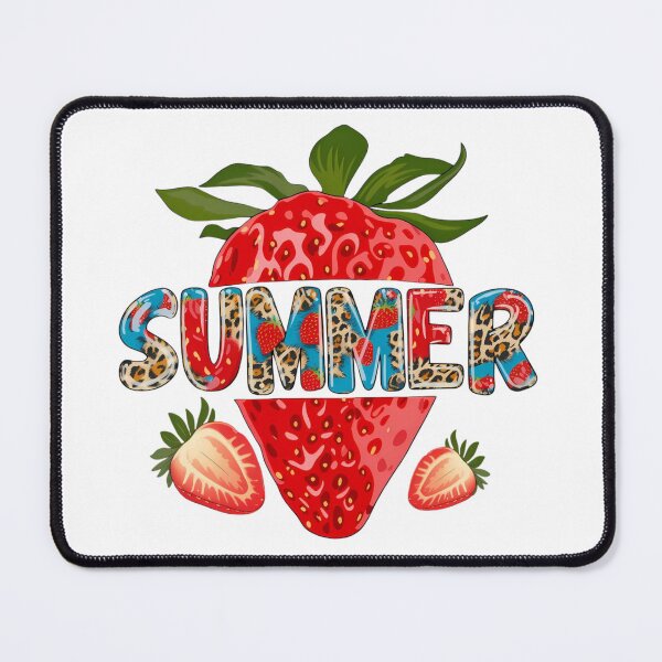 Item preview, Summer Strawberry Leopard Print Graphic Design designed and sold by Palette & Hue.