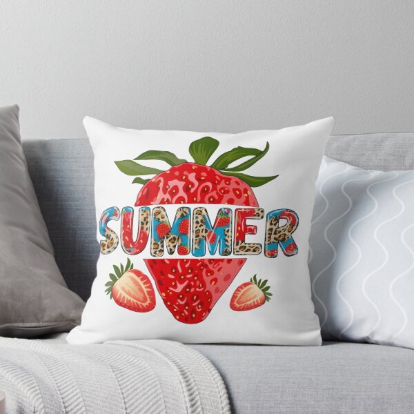 Item preview, Summer Strawberry Leopard Print Graphic Design designed and sold by Palette & Hue.