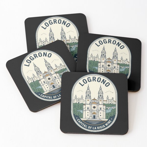 Item preview, Logrono Spain Cathedral Vintage Travel Emblem designed and sold by k3rstman1.