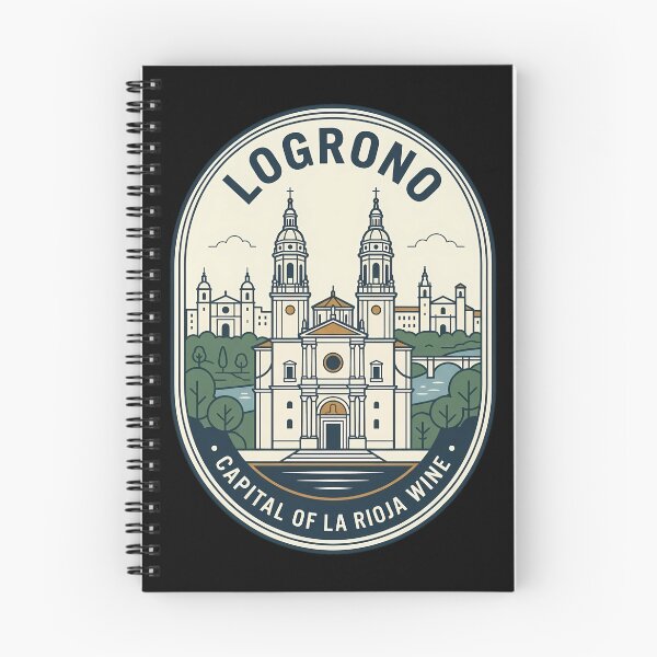 Item preview, Logrono Spain Cathedral Vintage Travel Emblem designed and sold by k3rstman1.