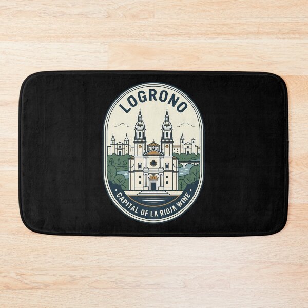 Item preview, Logrono Spain Cathedral Vintage Travel Emblem designed and sold by k3rstman1.