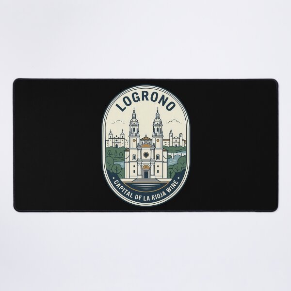 Item preview, Logrono Spain Cathedral Vintage Travel Emblem designed and sold by k3rstman1.