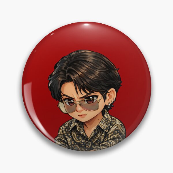 Item preview, BTS cute angry Jungkook | JK big square glasses art | run bts show | BTS JK  designed and sold by moteesshop.