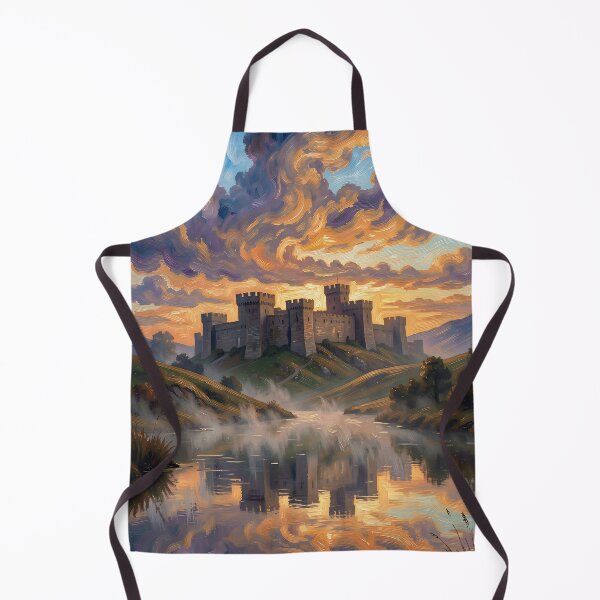 Item preview, Medieval Castle by the Lake in the Fog designed and sold by VoidVeilStudio.