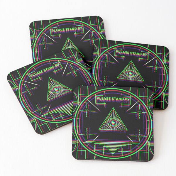 Item preview, Illuminati Stand By Synthwave - Dark 2 designed and sold by animinimal.