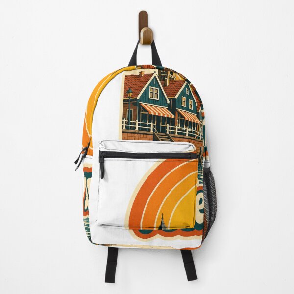 Item preview, Volendam Netherlands Travel Souvenir - Retro Illustration designed and sold by VisualArtsOasis.