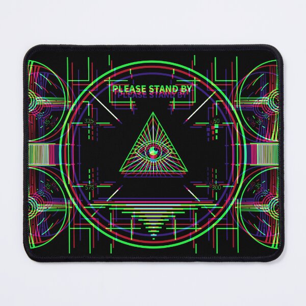 Item preview, Illuminati Stand By Synthwave - Dark 2 designed and sold by animinimal.