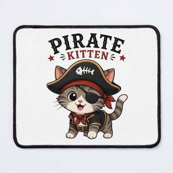 Item preview, Pirate Cat Cute Vintage Cartoon Design designed and sold by AMICO77.