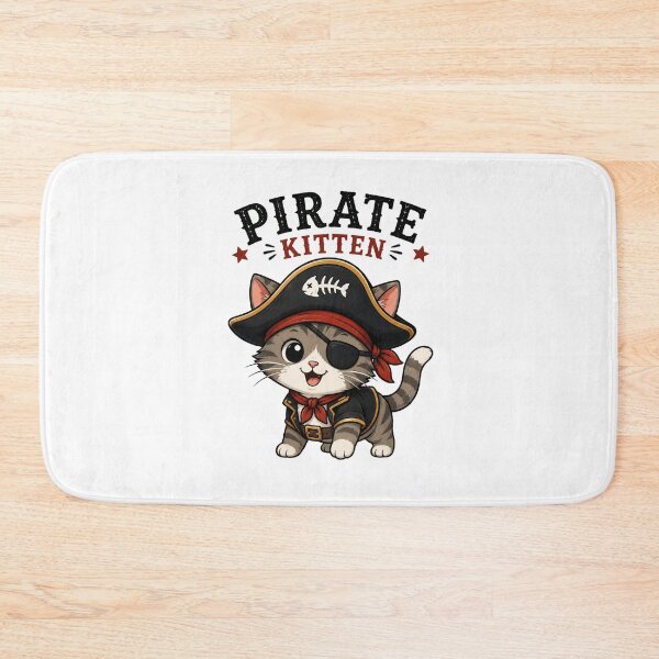 Item preview, Pirate Cat Cute Vintage Cartoon Design designed and sold by AMICO77.